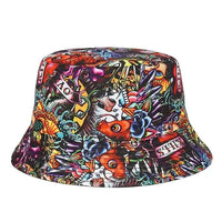 Mandotos UV Shield bucket hat with wide brim, light-colored sun protection hat for outdoor wear.