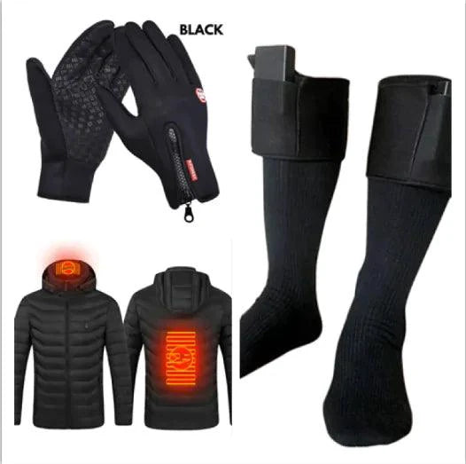 Mandotos WarmRide Touch Gloves in black, featuring touchscreen-compatible fingertips and warm fleece lining for cold weather.