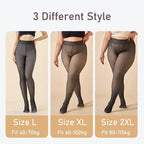 Mandotos winter velvet fleece thermal tights with high waist, slim fit, and cozy fleece lining for warmth and comfort.