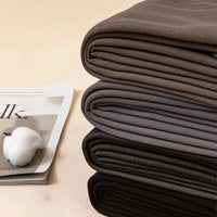 Mandotos winter velvet fleece thermal tights, high waist slim pantyhose, cozy and warm for cold weather, black color.
