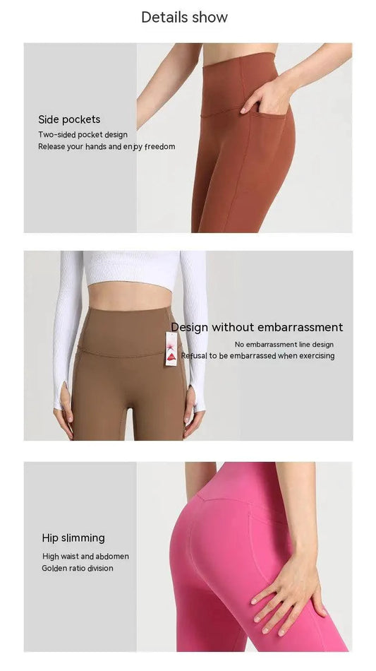 Mandotos women's Dual-Comfort athletic pants with a relaxed fit, featuring breathable fabric and an elastic waistband for active wear.