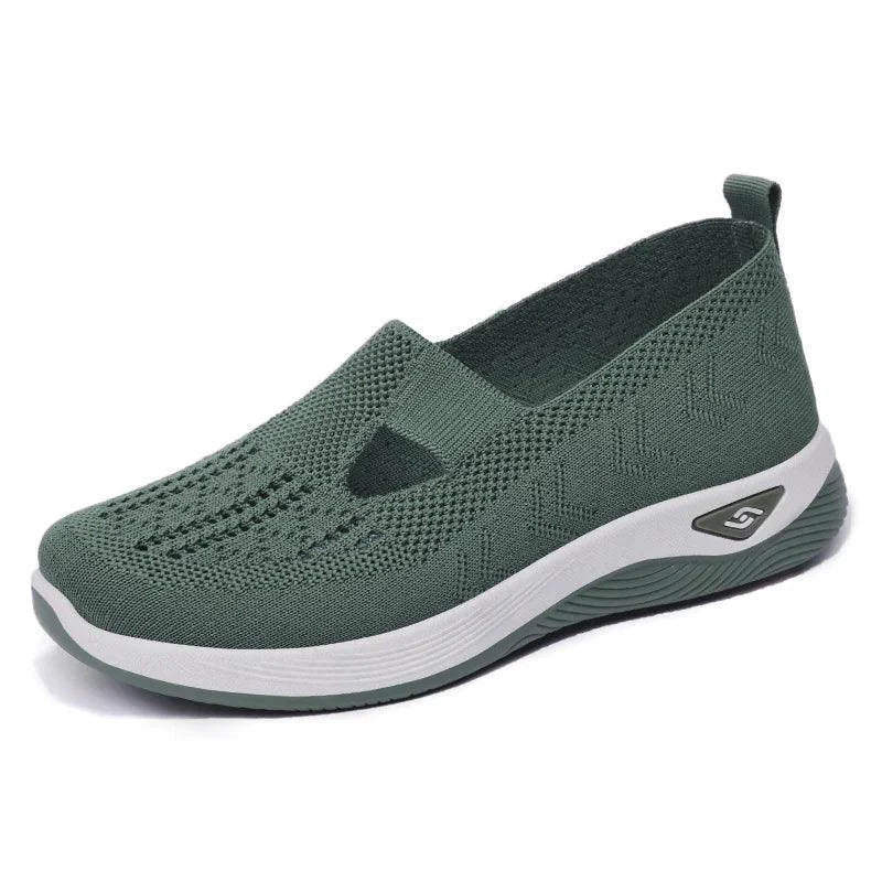 Women's airy mesh sneakers by MANDOTOS featuring breathable fabric, cushioned soles, and stylish design for casual wear.