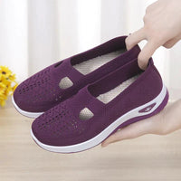 Mandotos women's airy mesh sneakers in white with breathable design and lightweight comfort for casual wear.