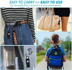 Mandotos women's self-defense safety alarm with keychain and LED flashlight for personal safety and security.