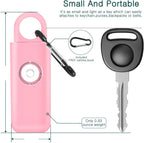 Mandotos women's self-defense safety alarm with keychain and button, compact personal security device for emergency alerts.