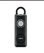 Mandotos women's self-defense safety alarm with keychain, compact design, and bright red button for personal security.