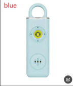 Mandotos women's self-defense safety alarm with keychain and flashing light for personal security and safety.