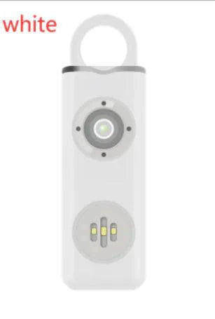 Mandotos women's self-defense safety alarm with keychain attachment, compact emergency alarm for personal safety.