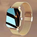 Mandotos Y13 smart watch with pedometer, heart rate monitor, Bluetooth call function, and fitness tracking on a sleek black band.