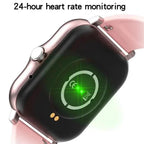 Mandotos Y13 Smart Watch with pedometer, heart rate monitor, Bluetooth call feature, fitness tracking, and sleek black design.