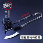 Mandotos Zenitsu Agatsuma katana toy with detailed orange and black design, perfect for collectors and fans of Demon Slayer.