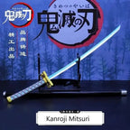 Mandotos Zenitsu Agatsuma katana toy with detailed hilt and blade, perfect for fans of Demon Slayer anime character cosplay or display.