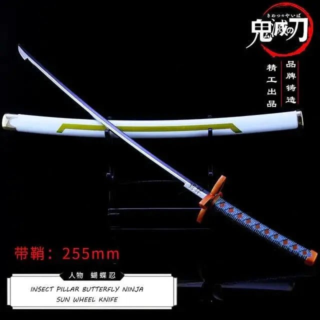 Mandotos Zenitsu Agatsuma katana toy with detailed hilt and blade, perfect for fans of Demon Slayer anime and collectible displays.