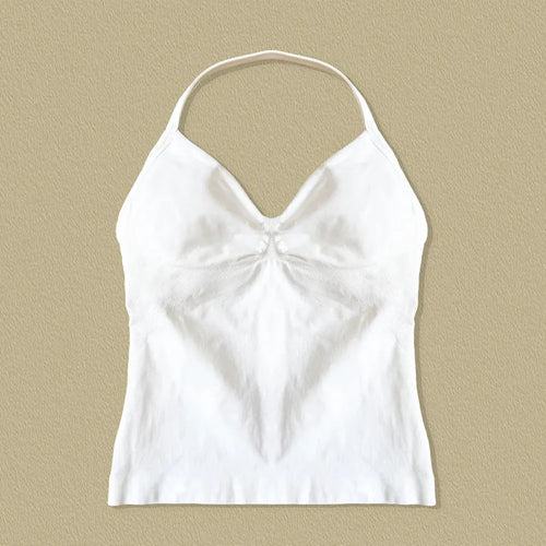 NCLAGEN Impact longline strappy women's yoga and gym tank top with open back design, ideal for running and workout sessions.