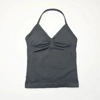 NCLAGEN Impact longline strappy yoga vest for women with open back design, ideal for gym, running, and workout activities.