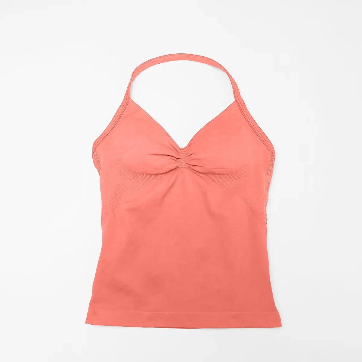 NCLAGEN Impact longline sports yoga vest for women with strappy open back design, ideal for gym, running, and workout activities
