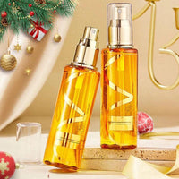 Bottle of Perfume Soft Hair Care Oil, nourishing anti-static spray for frizz-free, hydrated hair, with a sleek packaging design.