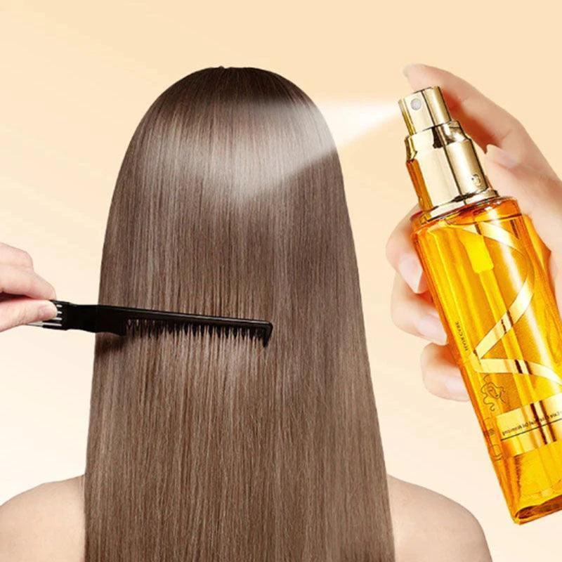 Perfume Soft Hair Care Oil and Anti-Static Spray for frizz-free, hydrated hair with nourishing, lightweight formula.